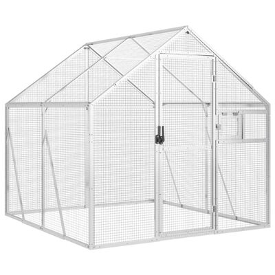 vidaXL Aviary Silver 1.79x2x1.85 m Aluminium