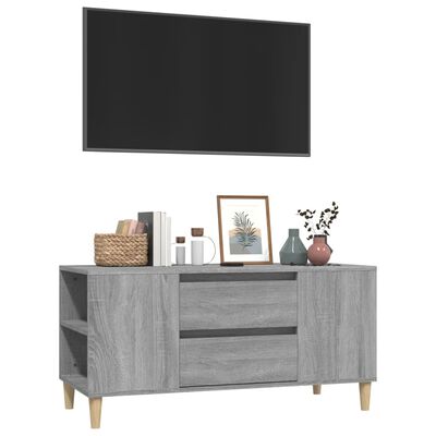 vidaXL TV Cabinet Grey Sonoma 102x44.5x50 cm Engineered Wood