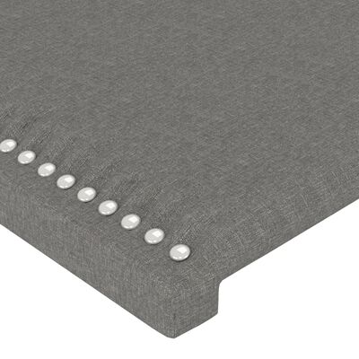 vidaXL Headboard with Ears Dark Grey 103 cm Fabric