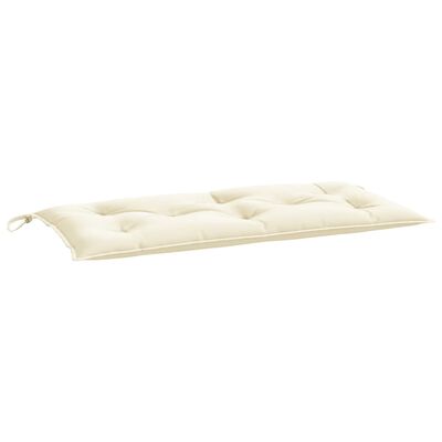 vidaXL Garden Bench Cushion Cream White 110x50x7 cm Oxford Fabric