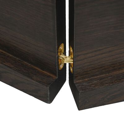 vidaXL Bathroom Countertop Dark Brown 120x50x(2-4) cm Treated Solid Wood