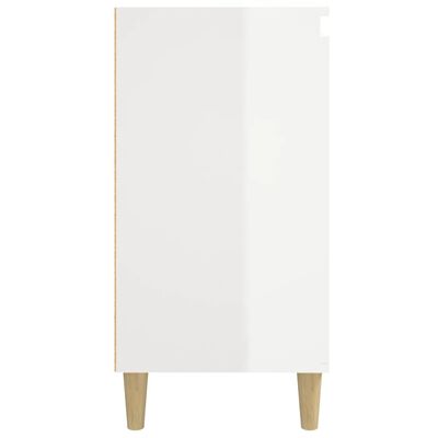 vidaXL Bedside Cabinets 2 pcs High Gloss White 40x35x70 cm Engineered Wood