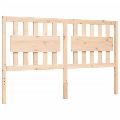 vidaXL Bed Frame without Mattress King Size Solid Wood