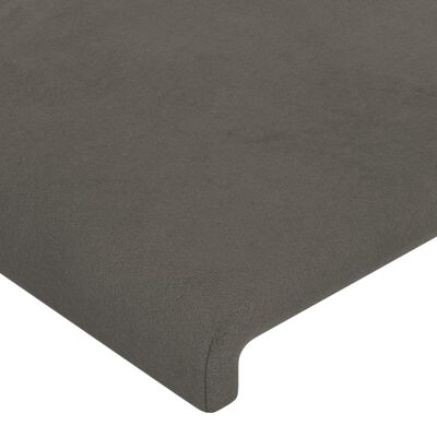 vidaXL Headboards 4 pcs Dark Grey 80x5x78/88 cm Velvet