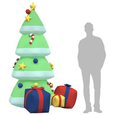 vidaXL Inflatable Christmas Tree with LEDs 240 cm