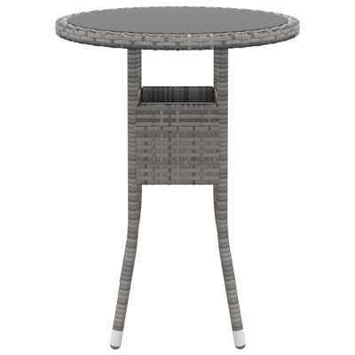 vidaXL 5 Piece Garden Lounge Set Poly Rattan Grey