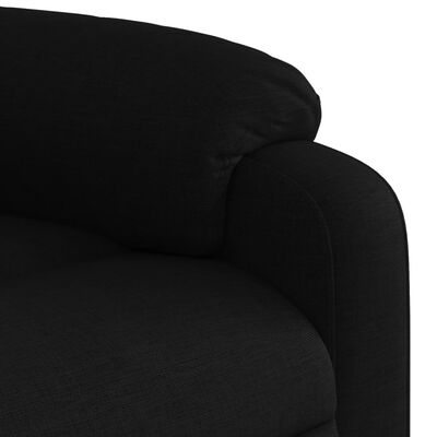 vidaXL Massage Recliner Chair Black Fabric