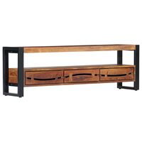 vidaXL TV Cabinet 140x30x45 cm Solid Acacia Wood