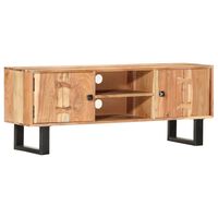 vidaXL TV Cabinet 118x30x45 cm Solid Acacia Wood