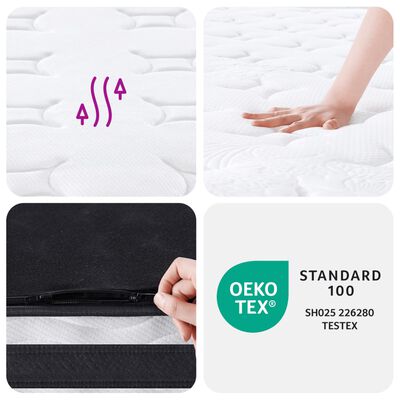 vidaXL Bonnell Spring Mattress Medium 90x190 cm Single Size