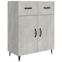 vidaXL Sideboard Concrete Grey 69.5x34x90 cm Engineered Wood