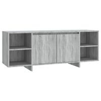 vidaXL TV Cabinet Grey Sonoma 130x35x50 cm Engineered Wood