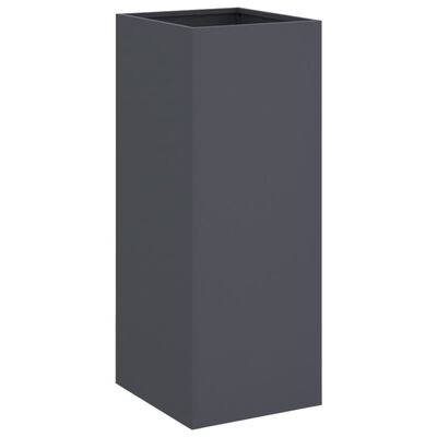 vidaXL Planter Anthracite 32x29x75 cm Cold-rolled Steel