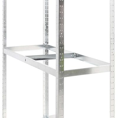 vidaXL 3-Layer Tire Rack Silver 110x40x200 cm Steel