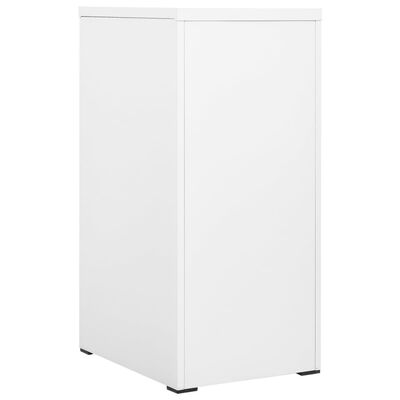 vidaXL Filing Cabinet White 46x62x102.5 cm Steel