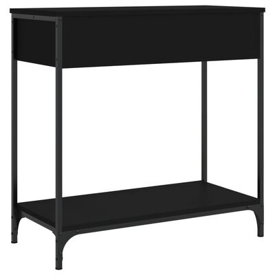 vidaXL Console Table Black 75x34.5x75 cm Engineered Wood