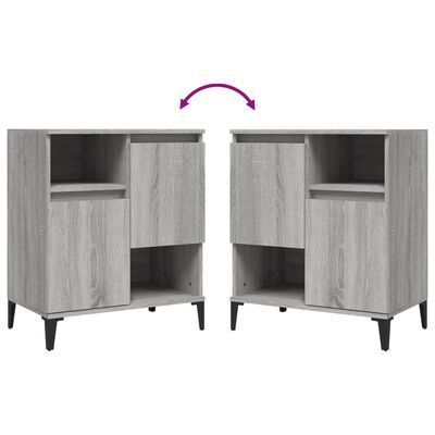 vidaXL Sideboards 3 pcs Grey Sonoma 60x35x70 cm Engineered Wood