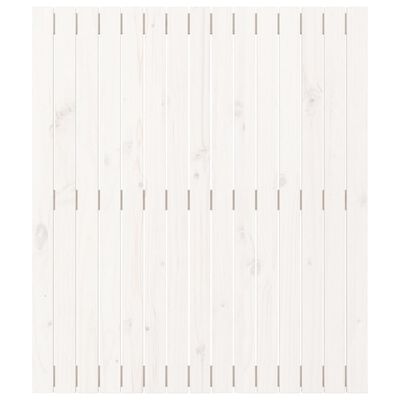 vidaXL Wall Headboard White 95.5x3x110 cm Solid Wood Pine