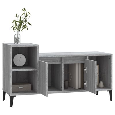 vidaXL TV Cabinet Grey Sonoma 100x35x55 cm Engineered Wood