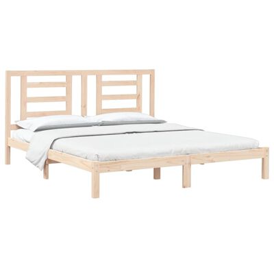 vidaXL Bed Frame without Mattress 180x200 cm Super King Solid Wood