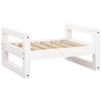 vidaXL Dog Bed White 55.5x45.5x28 cm Solid Pine Wood