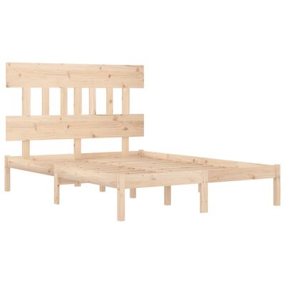 vidaXL Bed Frame without Mattress 150x200 cm King Size Solid Wood