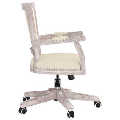 vidaXL Swivel Office Chair Linen