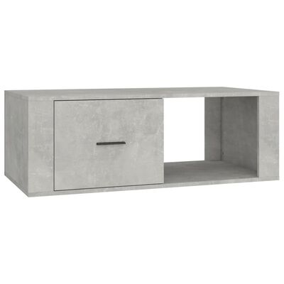 vidaXL Coffee Table Concrete Grey 100x50.5x35 cm Engineered Wood