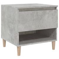 vidaXL Bedside Table Concrete Grey 50x46x50 Engineered Wood