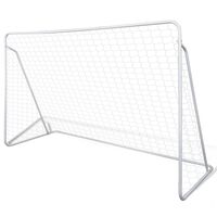 vidaXL Soccer Goal Post Net Set Steel 240 x 90 x 150 cm High-quality