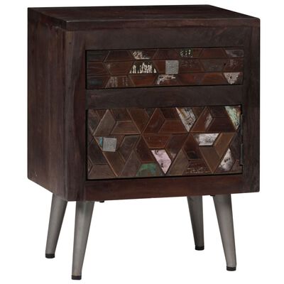 vidaXL Bedside Cabinet Solid Reclaimed Wood 40x30x50 cm