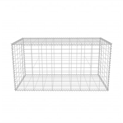 vidaXL Gabion Basket Galvanised Steel 100x50x50 cm