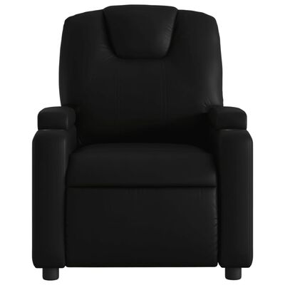 vidaXL Recliner Chair Black Faux Leather