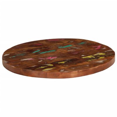 vidaXL Table Top Ø 60x2.5 cm Round Solid Wood Reclaimed