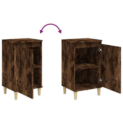 vidaXL Bedside Cabinets 2 pcs Smoked Oak 40x35x70 cm Engineered Wood