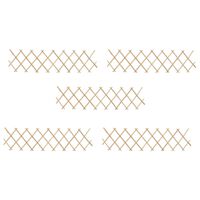 vidaXL Trellis Fences 5 pcs Firwood 180x30 cm