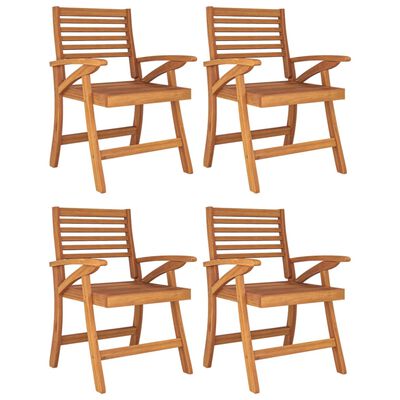 vidaXL 5 Piece Garden Dining Set Solid Wood Acacia