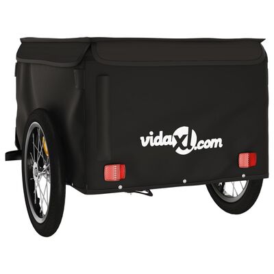 vidaXL Bike Trailer Black 45 kg Iron