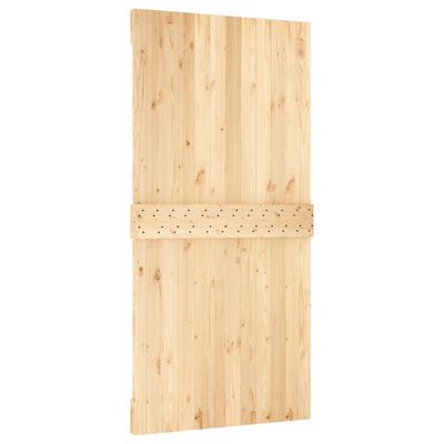 vidaXL Sliding Door with Hardware Set 100x210 cm Solid Wood Pine