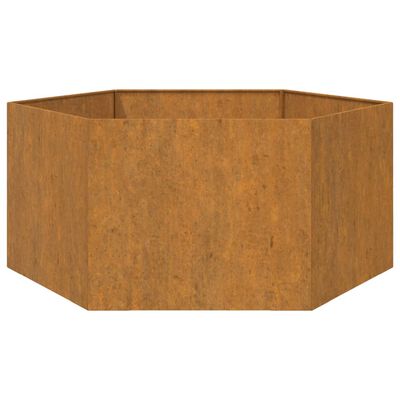 vidaXL Planter Rusty 90x90x45 cm Corten Steel