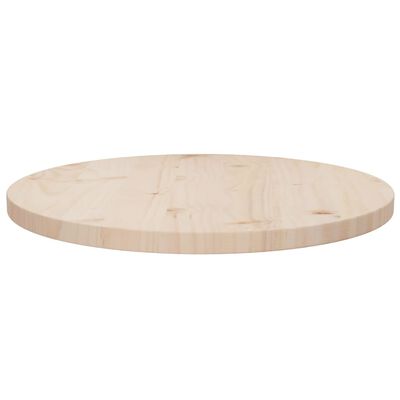 vidaXL Table Top Ø50x2.5 cm Solid Wood Pine