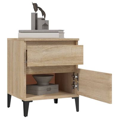 vidaXL Bedside Cabinets 2 pcs Sonoma Oak 40x35x50 cm