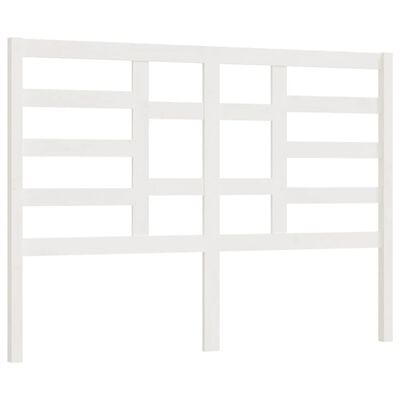 vidaXL Bed Headboard White 141x4x104 cm Solid Wood Pine