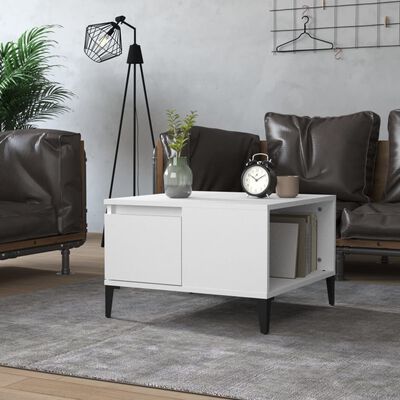 vidaXL Coffee Table White 55x55x36.5 cm Engineered Wood