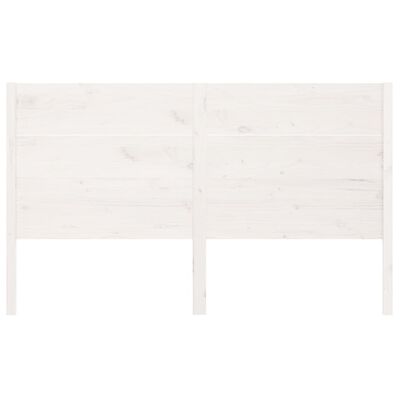 vidaXL Headboard White 156x4x100 cm Solid Wood Pine