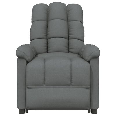 vidaXL Massage Chair Dark Grey Fabric