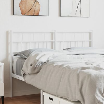 vidaXL Metal Headboard White 135 cm