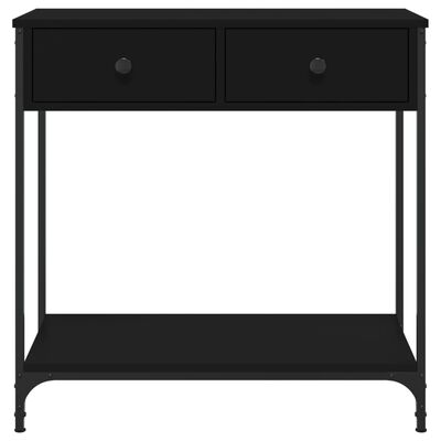 vidaXL Console Table Black 75x34.5x75 cm Engineered Wood