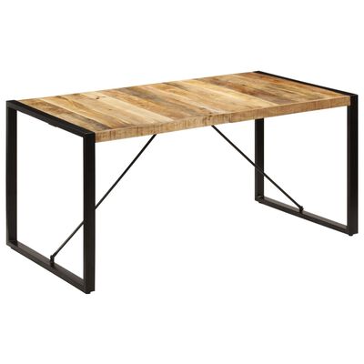 vidaXL Dining Table 160x80x75 cm Solid Mango Wood