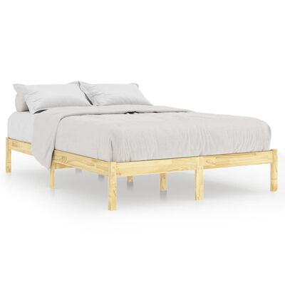 vidaXL Bed Frame without Mattress Solid Wood King Size